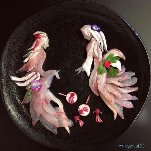 Неописуемые сасими от японского фуд-художника, которые очень великолепны, чтоб их есть (35 фото) 163