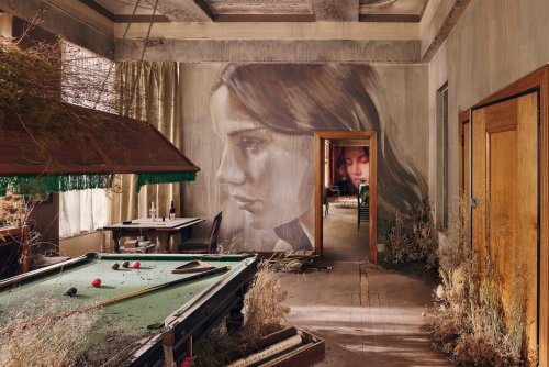 Уличный живописец преобразовал заброшенный дом в арт-инсталляцию (10 фото) 49