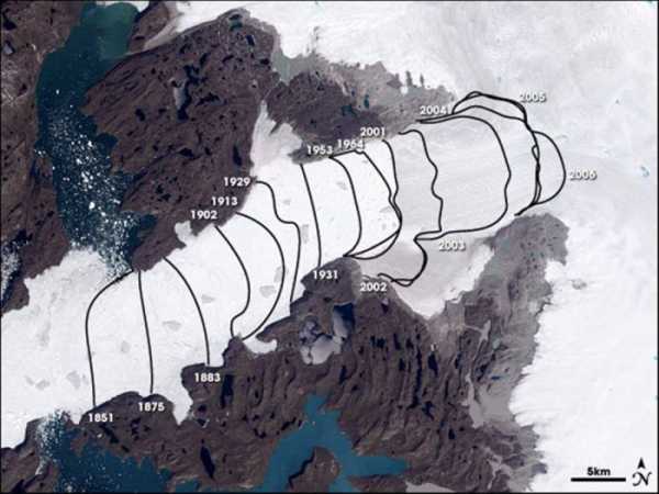 Быстротающий ледник Якобсхавн в Гренландии неожиданно снова начал расти 13