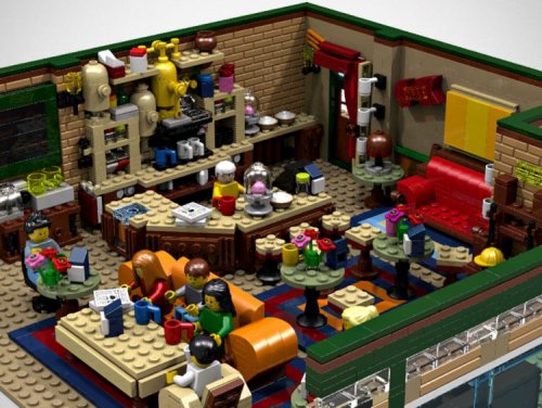 Именитая кофейня Central Perk из телесериала "Друзья", воссозданная из LEGO (6 фото) 61