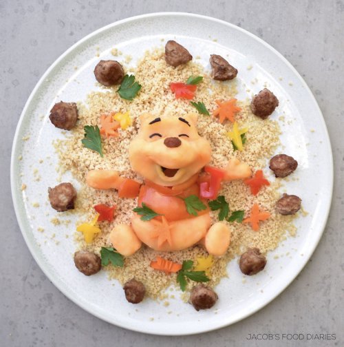 Сказочный фуд-дизайн: завтраки для маленького сына в виде его любимых персонажей (26 фото) 139