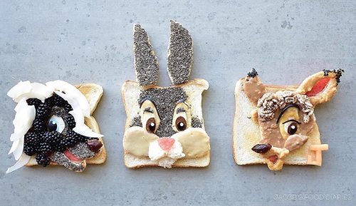 Сказочный фуд-дизайн: завтраки для маленького сына в виде его любимых персонажей (26 фото) 145