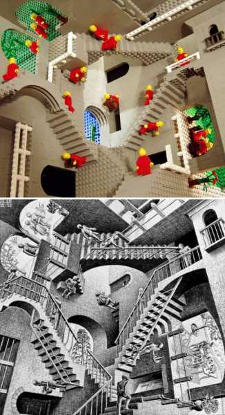 Знаменитые произведения искусства, воссозданные из LEGO (26 фото)