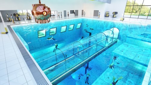 В Польше скоро откроется самый глубокий бассейн в мире — Deepspot глубиной 45 метров (5 фото) 31