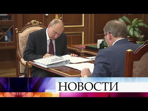 Владимир Путин провел встречу с бизнес-омбудсменом Борисом Титовым. 1