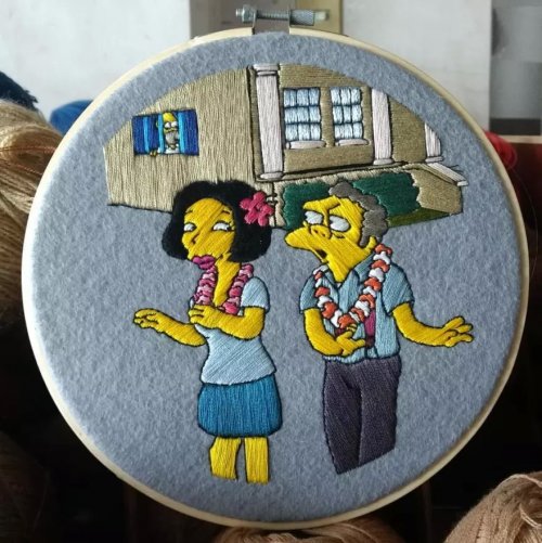 Мексиканская рукодельница вышивает сцены из "Симпсонов" (26 фото) 149