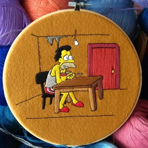 Мексиканская рукодельница вышивает сцены из "Симпсонов" (26 фото) 151