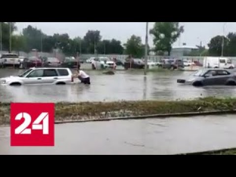 "Факты": Дорогу в аэропорт Шереметьево затопило. От 28 июня 2019 года (20:00) - Россия 24 3
