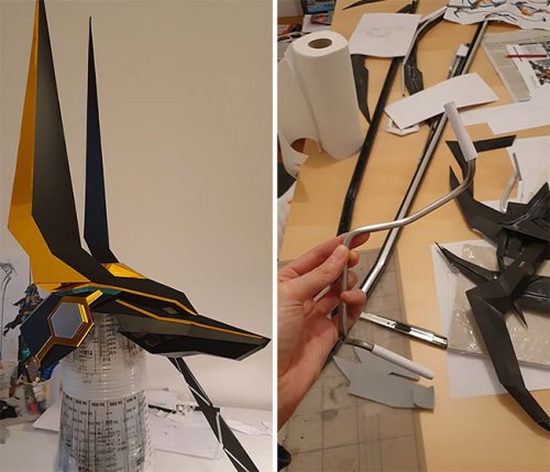 Гейм-дизайнер из Швейцарии создала костюм Анубиса, выглядящий так, будто это компьютерная графика (13 фото)