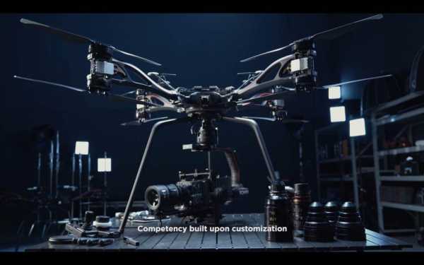 DJI представила октокоптер — первый дрон, специализирующийся на киносъемке
