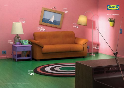Компания IKEA с помощью своей мебели воссоздала знаменитые гостиные из популярных сериалов (9 фото)
