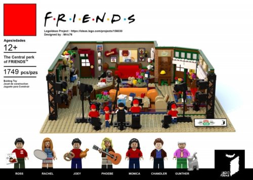 Именитая кофейня Central Perk из телесериала "Друзья", воссозданная из LEGO (6 фото) 35