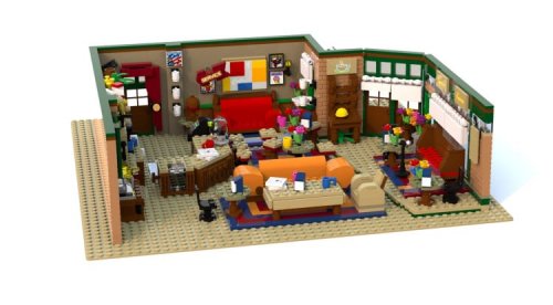 Именитая кофейня Central Perk из телесериала "Друзья", воссозданная из LEGO (6 фото) 37