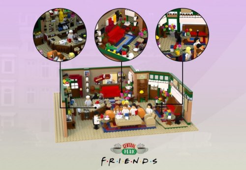 Именитая кофейня Central Perk из телесериала "Друзья", воссозданная из LEGO (6 фото) 31